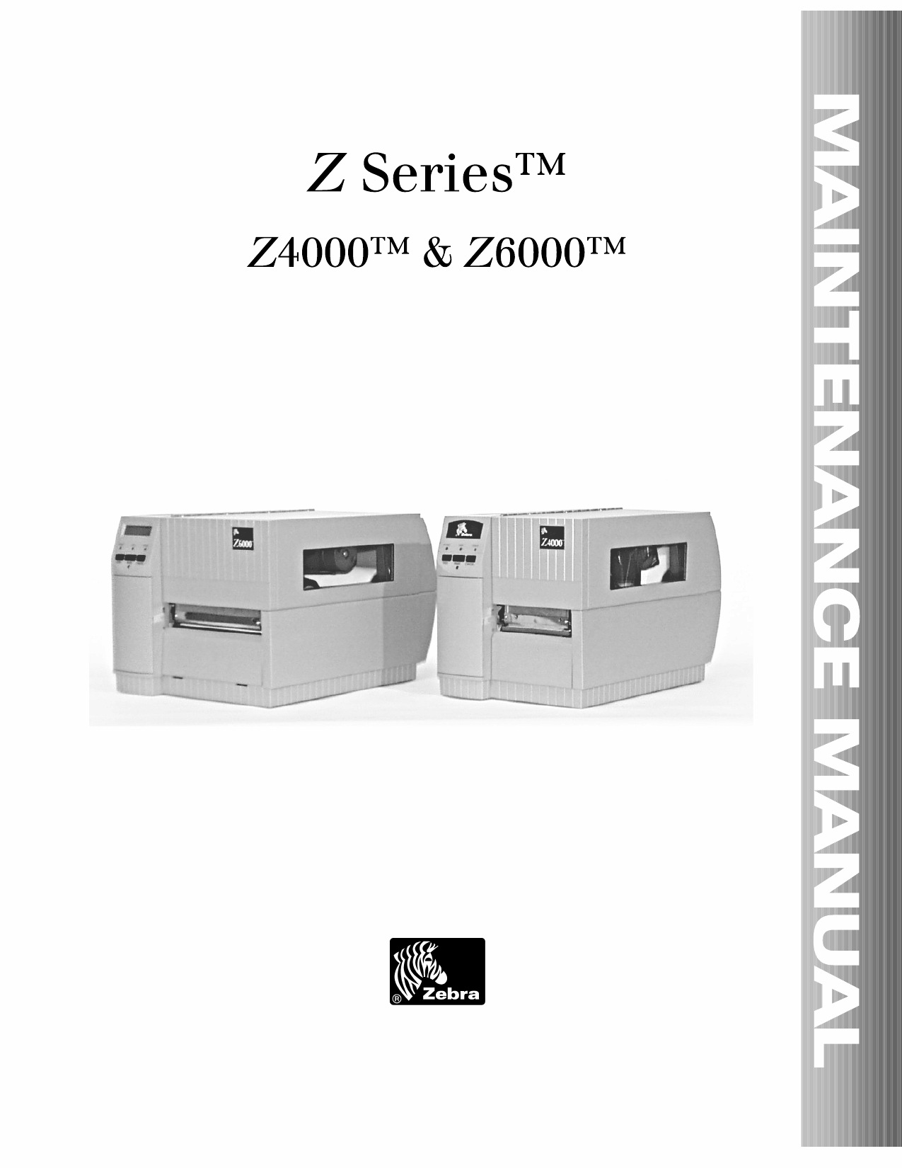 Zebra Label Z4000 Z6000 Maintenance Service Manual-1